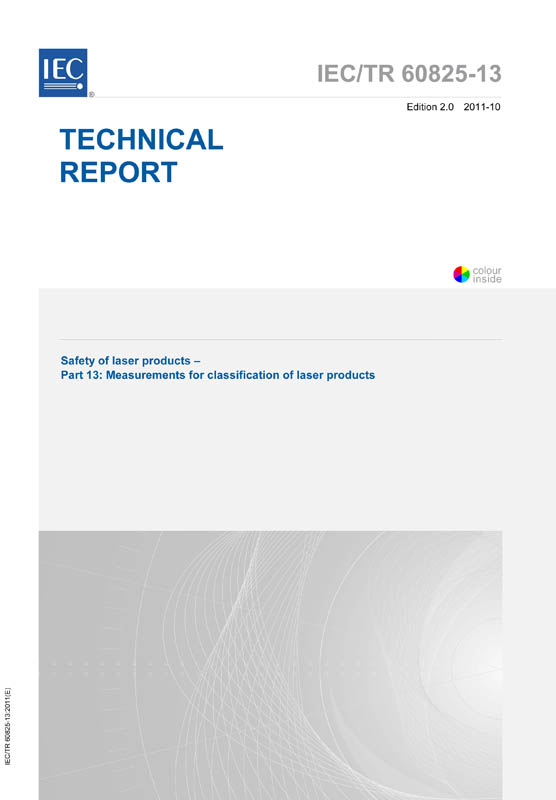 Cover IEC TR 60825-13:2011